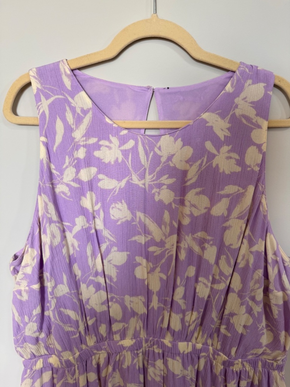 Lane Bryant Light Purple and White Floral Dress - Picture 2 of 5